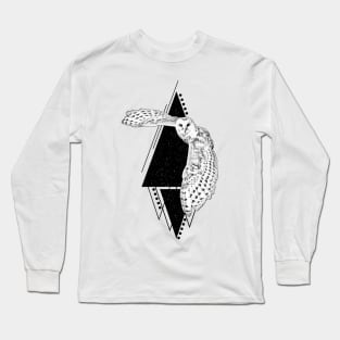 Geometric Owl Long Sleeve T-Shirt